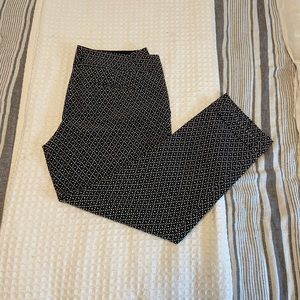 Black with polka dot dress pants
